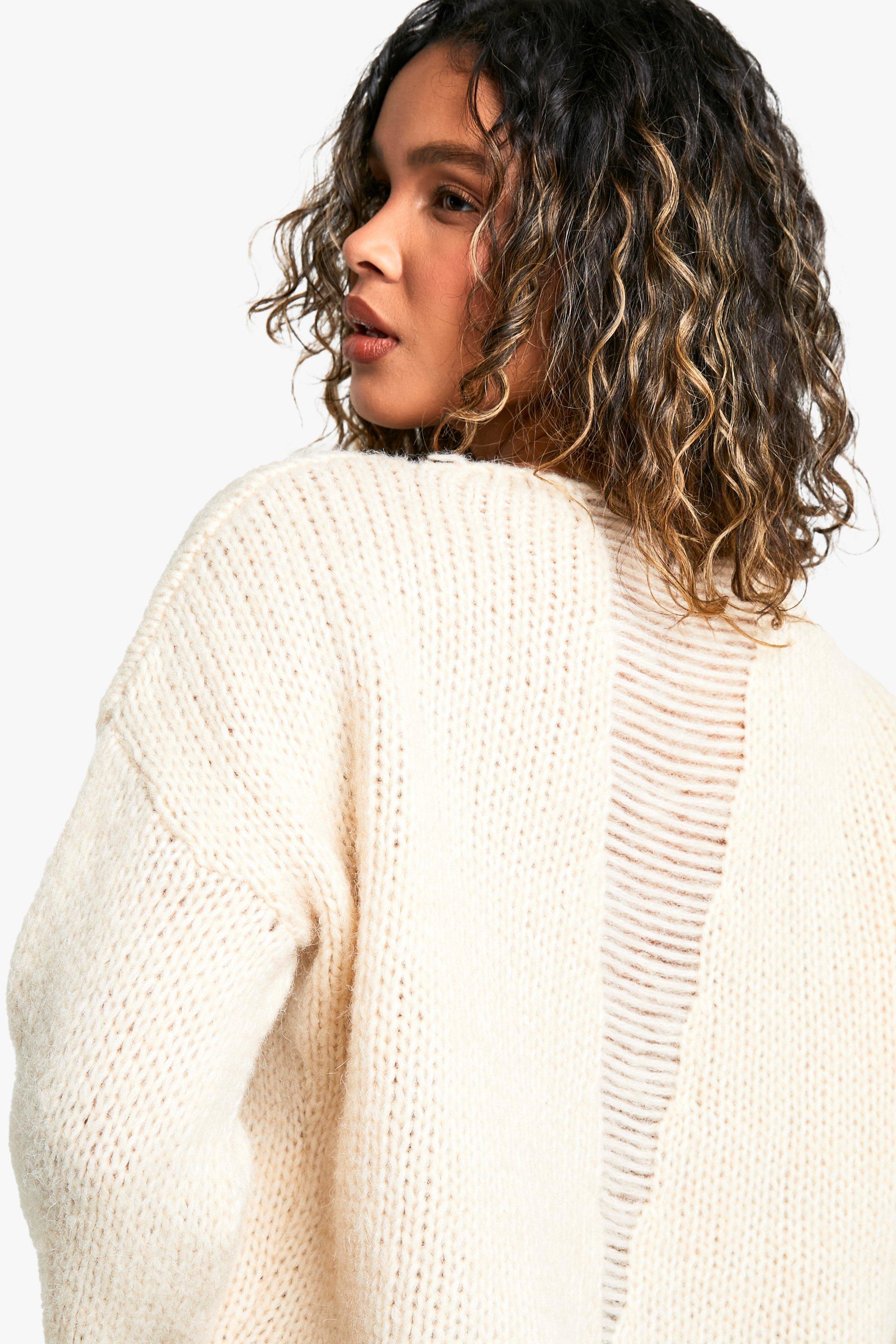 Cropped boxy jumper hotsell
